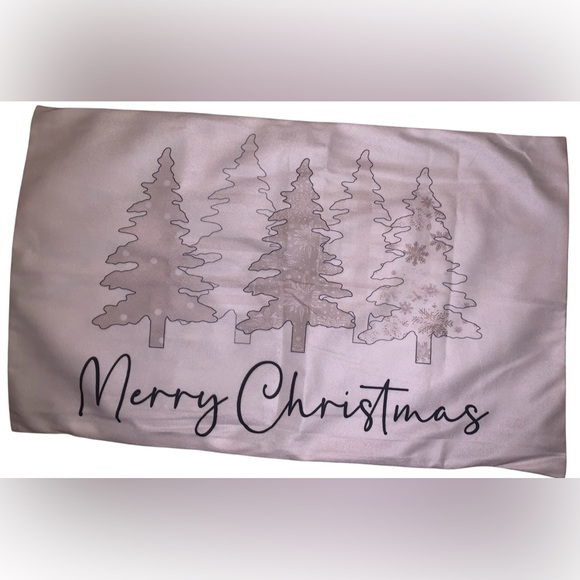 Source Unknown Other - Merry Christmas Pillow Cover - White